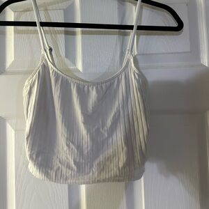 White Billabong ribbed cami top with adjustable straps